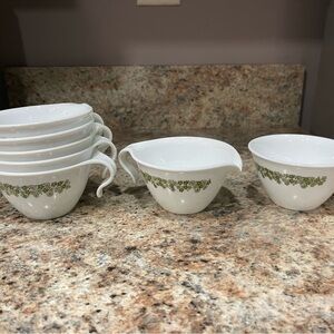Vintage Corelle by Corning/Pyrex tea cups set